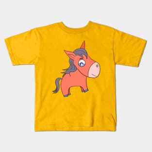 A happy little horse Kids T-Shirt